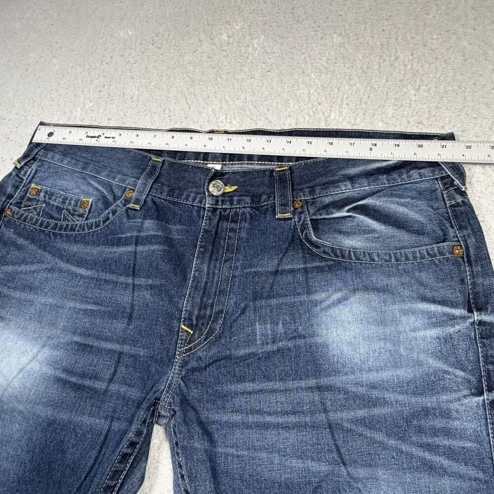 True Religion Jeans Mens Size 42 Blue Denim Straight Jeans 5-Pocket